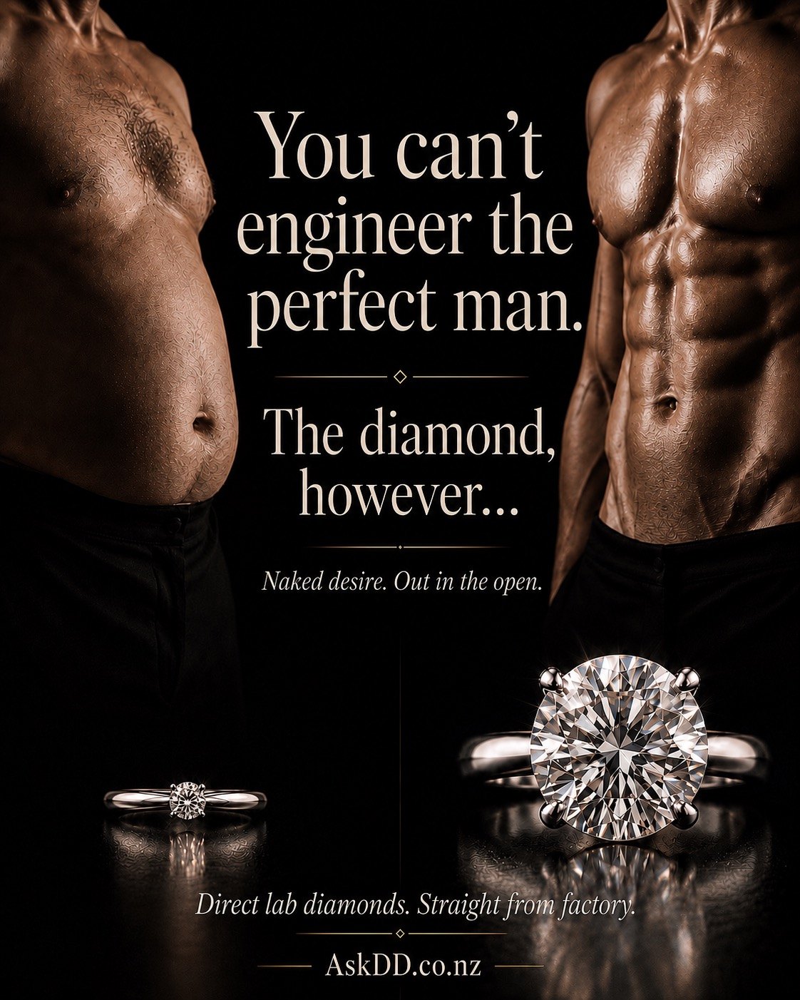 You can’t engineer the perfect man. The diamond, however…